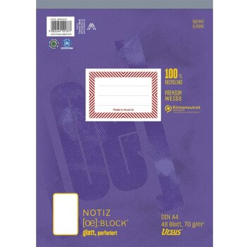 URSUS [OE] Notizblock A4 48 Blatt glatt