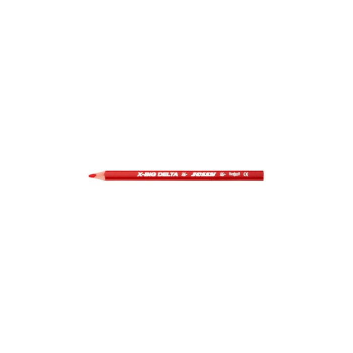 JOLLY X-BIG Delta Jumbo - samostatná pastelka - čerešňovo červená