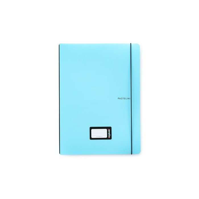 oxybag Zošit PP Oxybook, na gumičku, formát A4, 40 listov - PASTELINI modrý