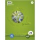 URSUS green špirálový blok College - A4 - 80 listov - 5 mm - štvorčekový - prémiový biely