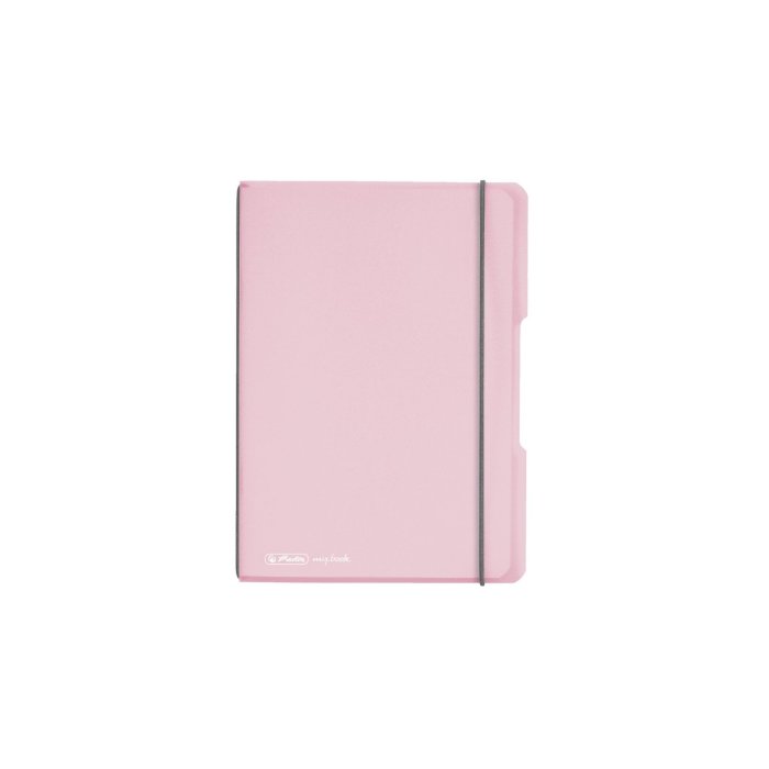 herlitz my.book flex, poznámkový zošit, A5, 40 listov - štvorčekový - Color Blocking - rosé