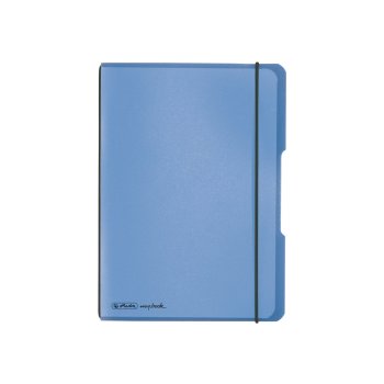 herlitz my.book flex Notizheft A5 40 Blatt kariert Color Blocking blau