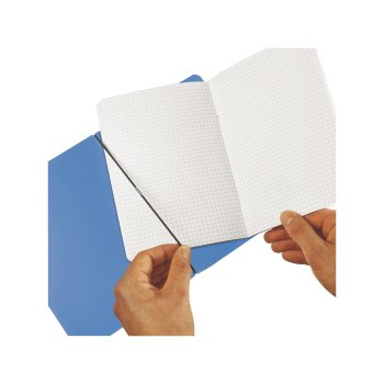 herlitz my.book flex, poznámkový zošit, A5, 40 listov - štvorčekový - Color Blocking - modrý