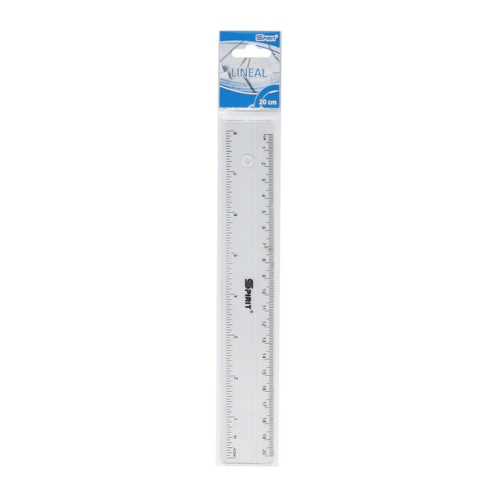 SPIRIT Kunststoff Lineal 20 cm