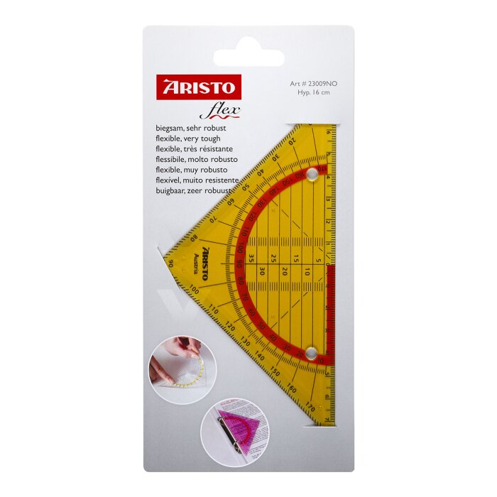 ARISTO Flex Geometrie Dreieck 16cm biegsam neonorange (AR23009NO)