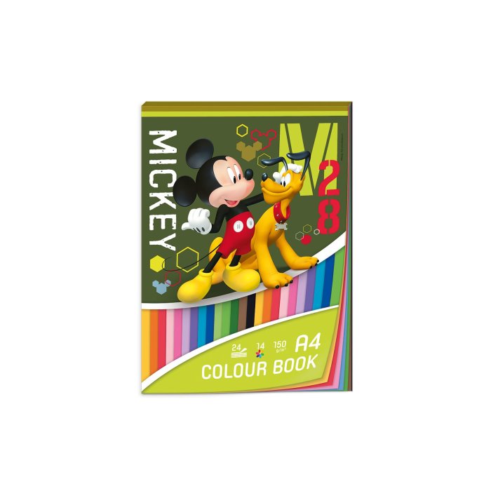 ARGUS Buntpapier A4 24 Blatt Mickey Mouse