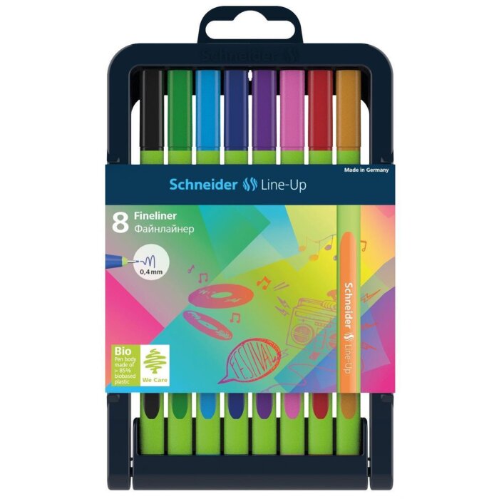 Schneider Fineliner Line-Up 0,4mm 8er Box